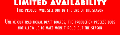 The Wooden Nickel Fantasy Football Draft Dry Erase Board
